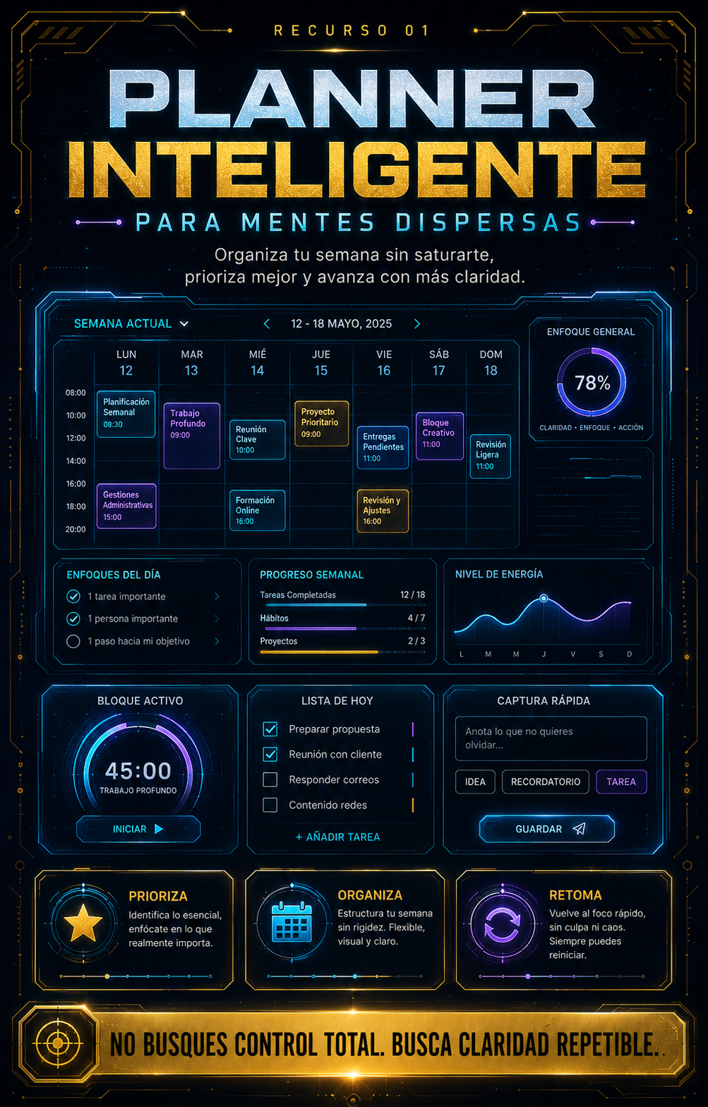 Pack Enfoque Total para Mentes Dispersas