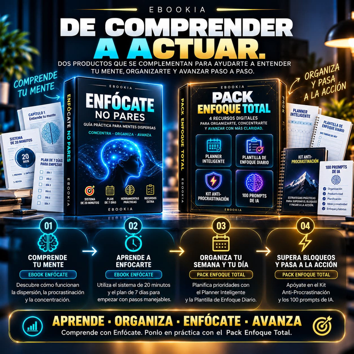 Ebookia: Ebook Enfócate No Pares y Pack Enfoque Total, imagen 2