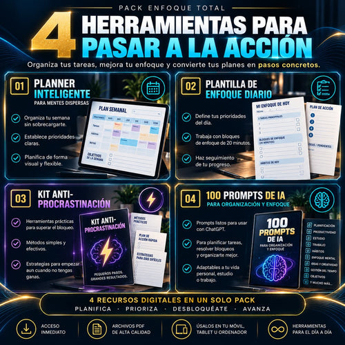 Pack Enfoque Total para Mentes Dispersas